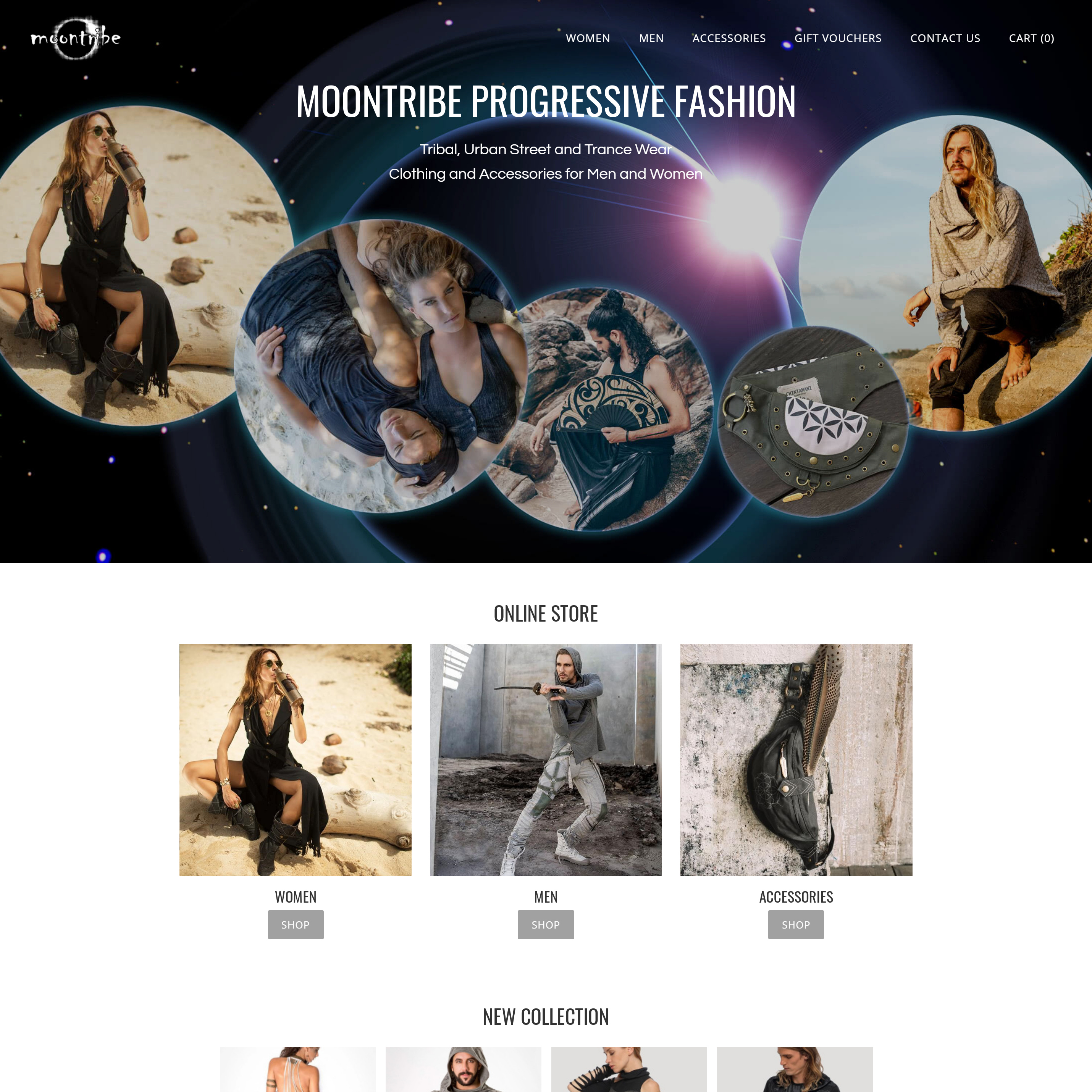 Moontribe Fashion - Online Store | Responsive Website