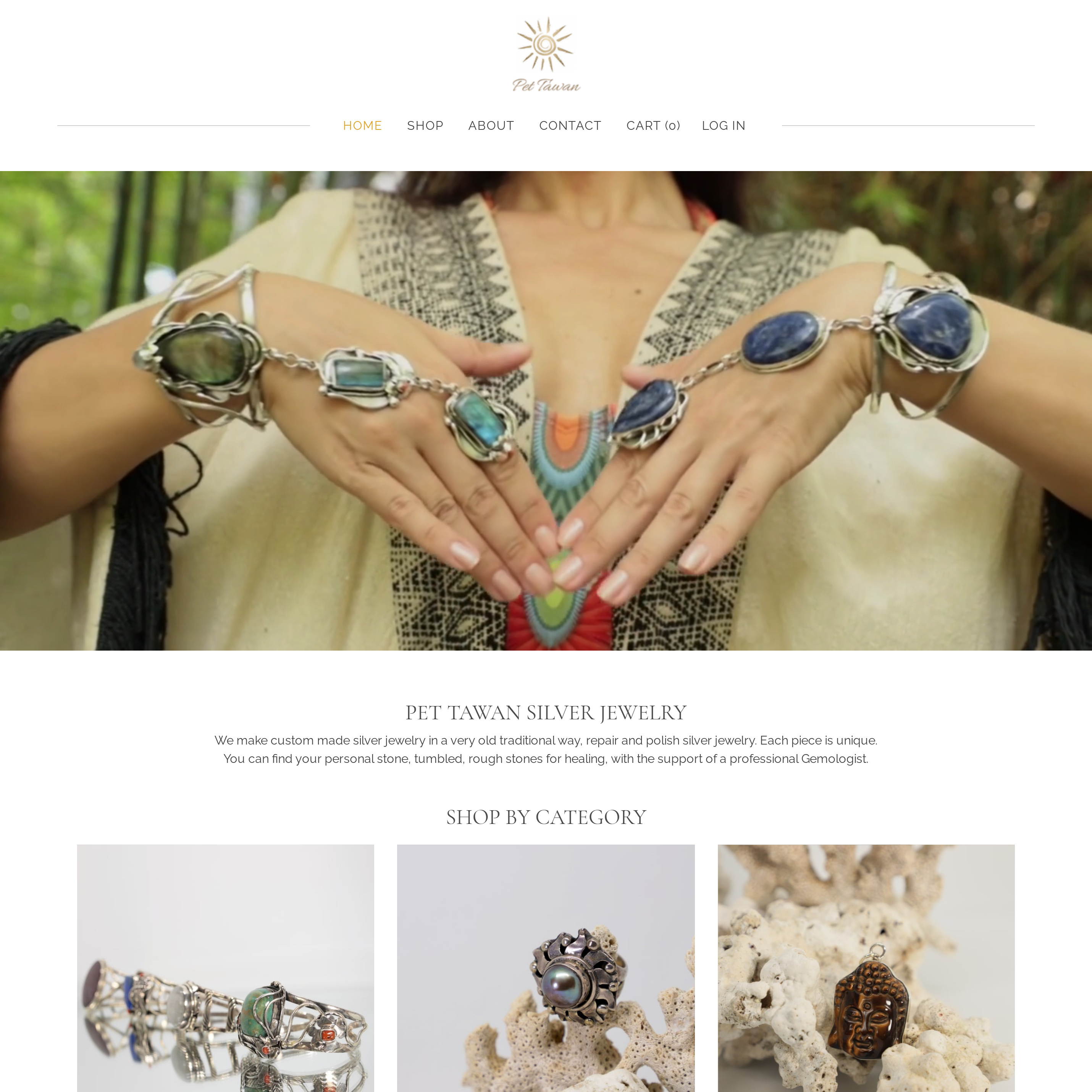 ​Pet Tawan Silver Jewelry - Online Store | Responsive Website