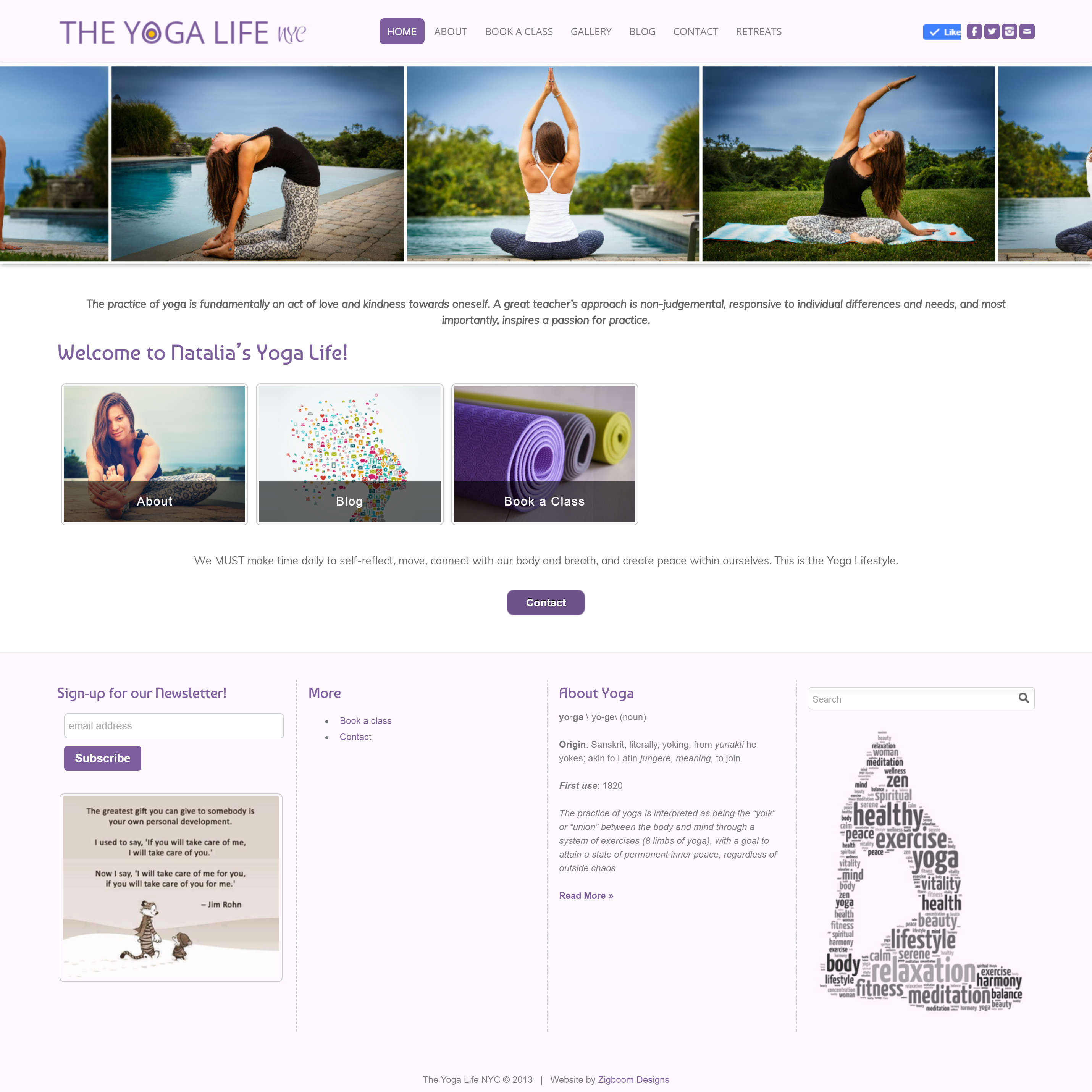 The Yoga Life NYC - Responsive Website