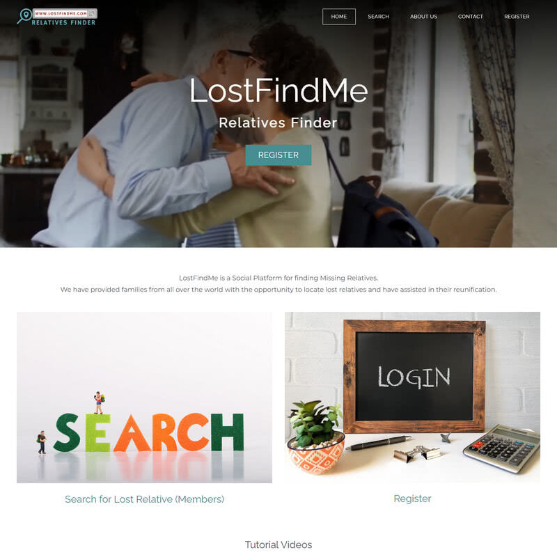 LostFindMe - Responsive Website