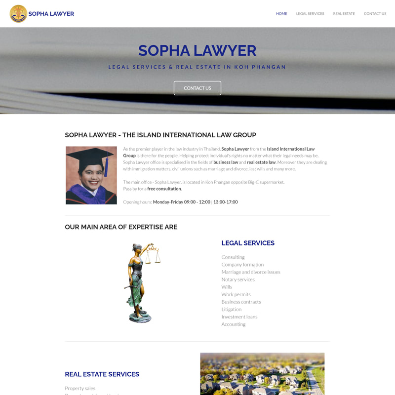 Sopha Lawyer - Responsive Website